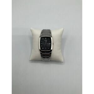 Citizen Eco Drive E111-S049385 Men's Watch, about 31mm- Silver/Black